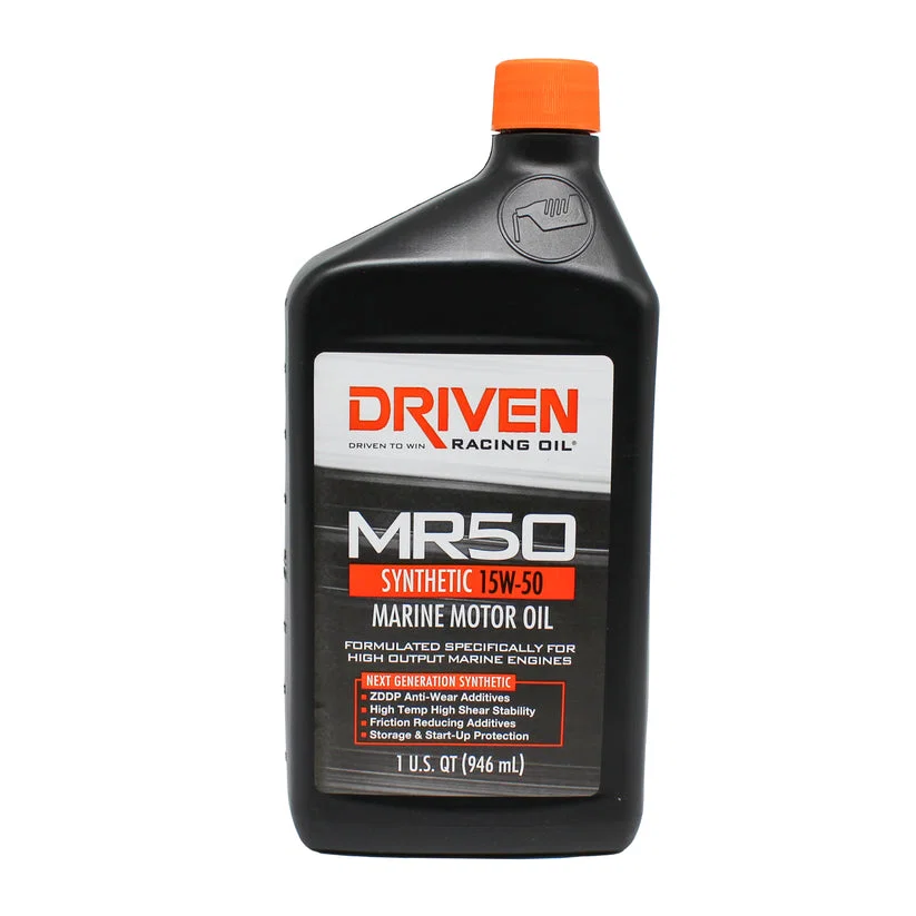 02606 – DRIVEN RACE Oil, SAE 15W-50 Synthetic 1 Quart Bottle Single Performance Marine Oil
